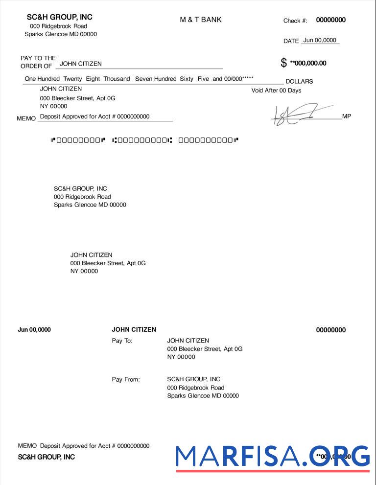 Downloadable USA Maryland SC&H Group Management consulting services company example